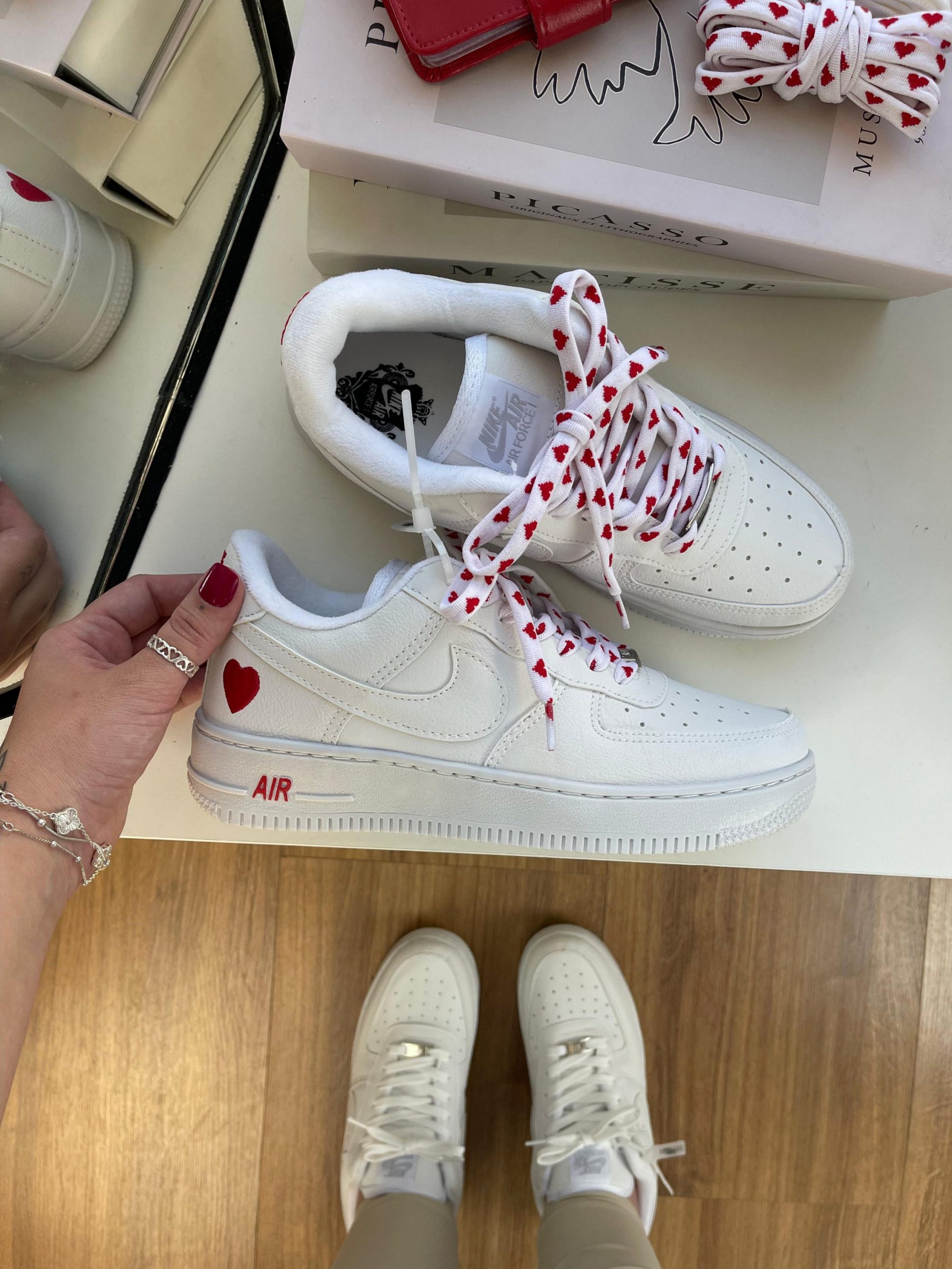 Tênis Air Force Nike Coração 💓 - Imagem 5