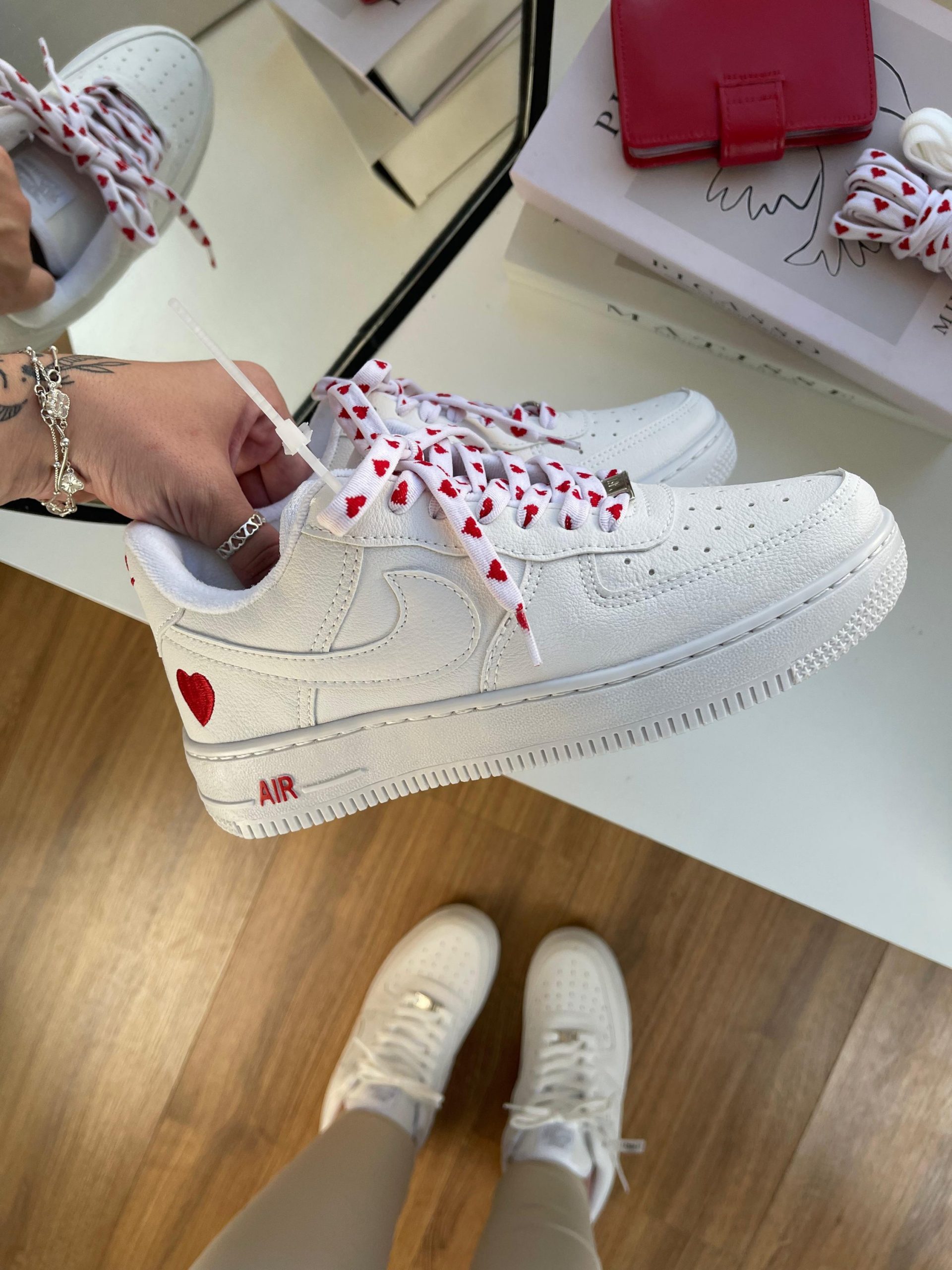 Tênis Air Force Nike Coração 💓 - Imagem 7